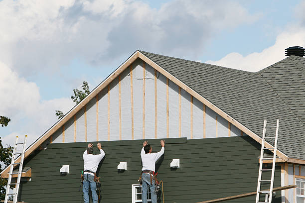 Professional Siding Contractor technician working in Moodus, CT